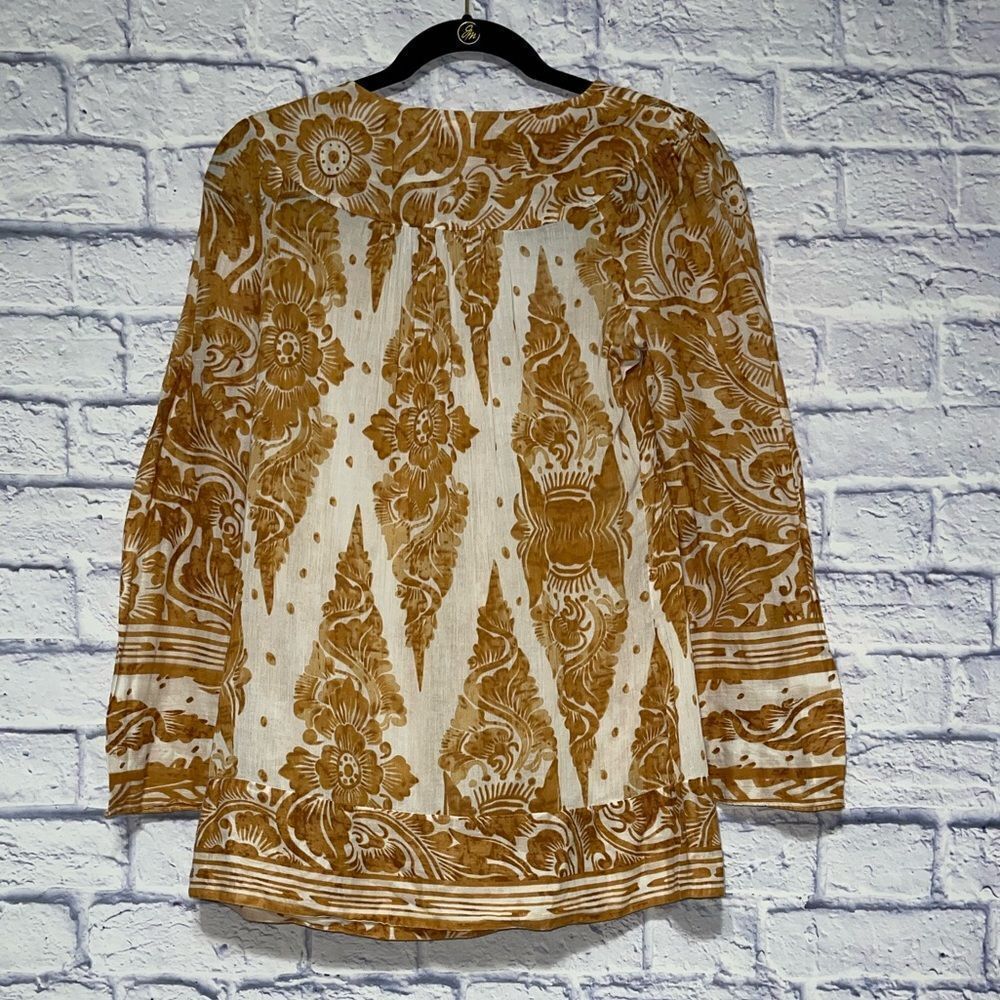 Diane Von Furstenberg Charleen Gold Top - Picture 2 of 14